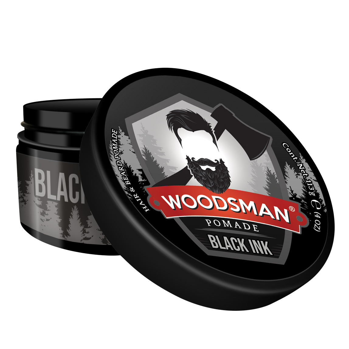 Pomada para Cabello y Barba Fijación Original + Pigmento Negro 113g (4oz)