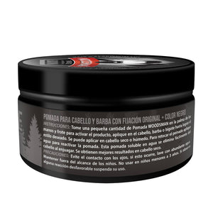 Pomada para Cabello y Barba Fijación Original + Pigmento Negro 113g (4oz)