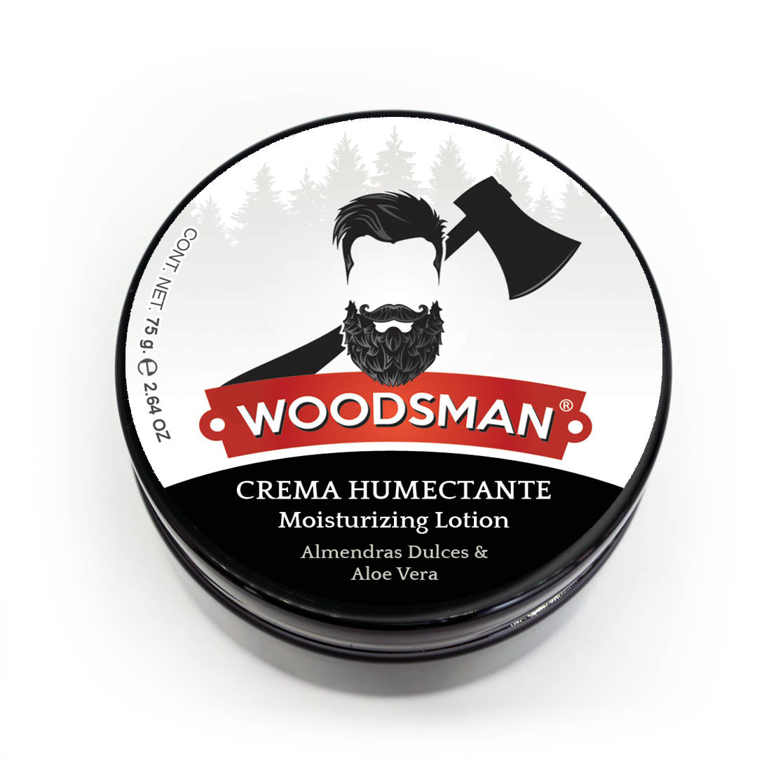 Crema Humectante Woodsman Acondicionada Con Aloe Vera (75gr)