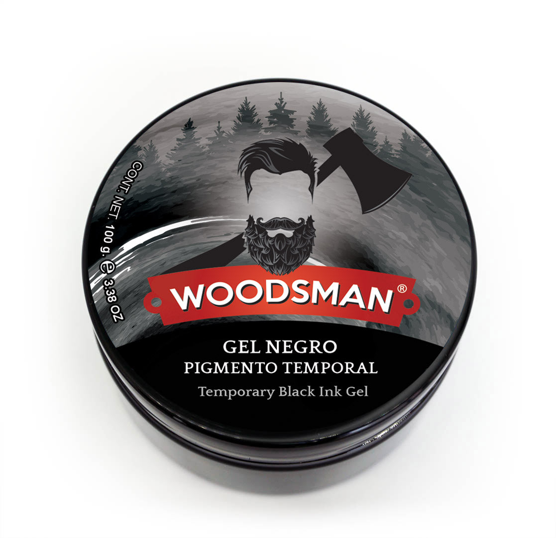 Gel Pigmento Negro Temporal Para Zona De Barba