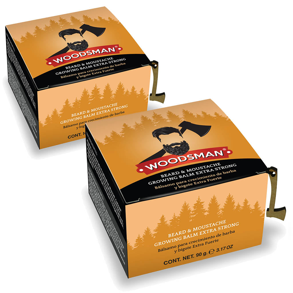 Kit 2 Bálsamos De Crecimiento Para Barba Y Bigote Extra Fuerte (90g c.u.)