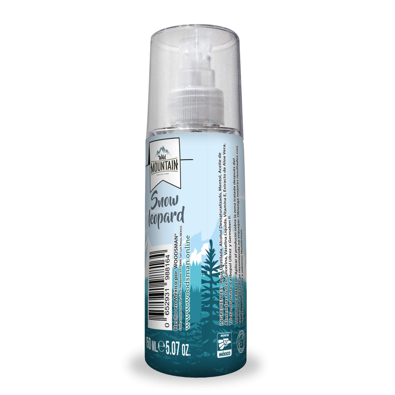 After Shave Con Mentol y Extracto De Aloe Vera (150 ml)