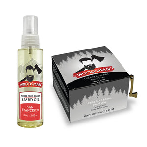 Woodsman Cera Y Aceite Para Barba y Bigote (A Elegir)